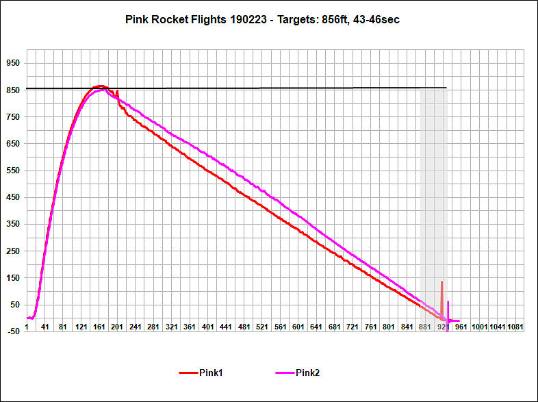 Flight Data Chart Pink Rocket